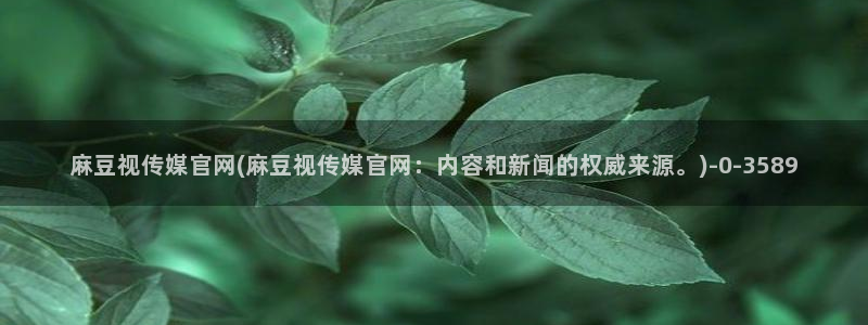麻豆视频榜单：麻豆视传媒官网(麻豆视传媒官网：内容和新闻的权威来源。)