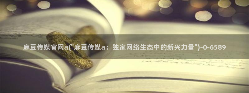 麻豆视频新片文案